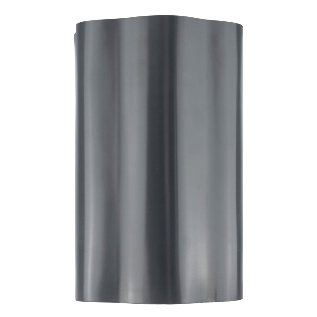 Dark Grey Crinkled Flexible Lawn Edging, 25cm Height